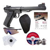 Pistola Ruger Mark Iv 4.5mm Lentes Funda Pellets Xchws C