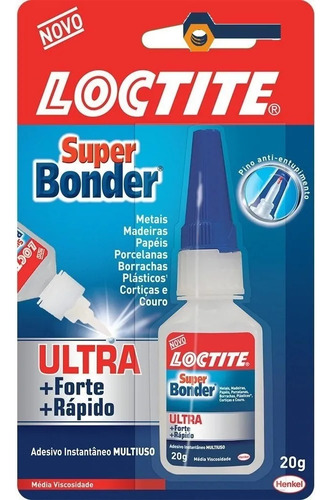 Pegamento Adhesivo Instantáneo Ciano Loctite Superbonder 20g