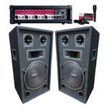 Combo 2 Bafles 10 400w/consola Moon Senon Bluetooth/1mic