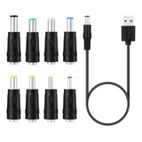 Usb 8 En 1 De 5 V A 5,5 X 2,1 Mm, 3,5 Mm, 4,0 Mm, 4,8 Mm, 6,