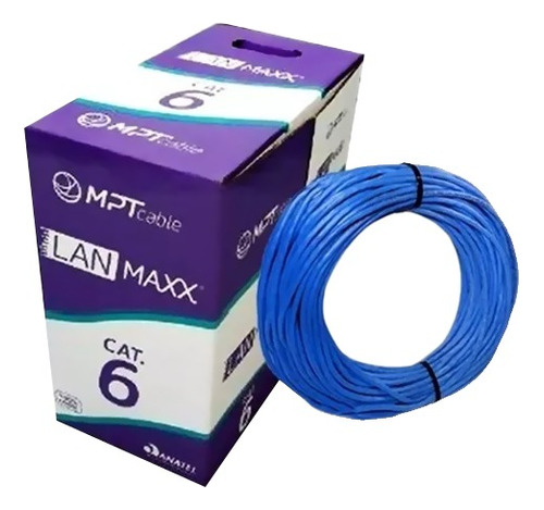 Caixa De Cabo Rede Cat6 Blindado 100 Metros 100% Cobre