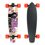 Skate Longboard Fish Completo Pgs -  Gp Flores