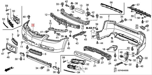 Parachoque Delantero Acura Tl 2004 - 2006 ( Original )      Foto 3