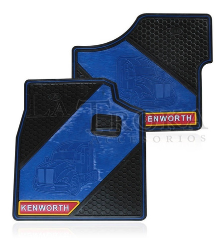 Juego Tapete Hule Para Camion Kenworth Azul [tptckwt68a]