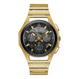 Relógio Masculino Bulova Curv Aço Dourado 97a144