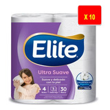 Papel Higiénico Elite Ultra 4 X 30 Mts Doble Hoja - Bolsón