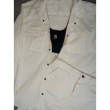 Conjunto Denim Blanco Chaqueta Y Falda