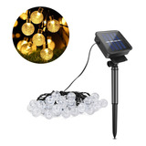 Luces Solares Navideñas Serie 50led Decorativo 7m