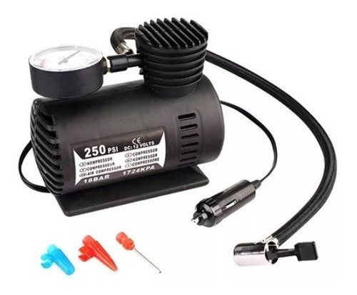 Mini Compresor Inflador Portatil Aire 12v 250 Psi