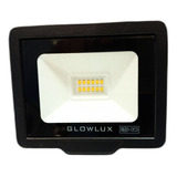 Proyector Reflector Eco Led 10w Luz Cálida - Glowlux - E. A. Color De La Carcasa Negro 220v