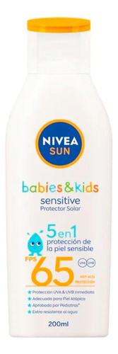 Protector Solar Nivea Sun Sensitive Bebés-niños Fps 65 200ml
