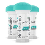 Kit 3 Desodorante Creme Herbissimo Twist Neutro 48h 45g