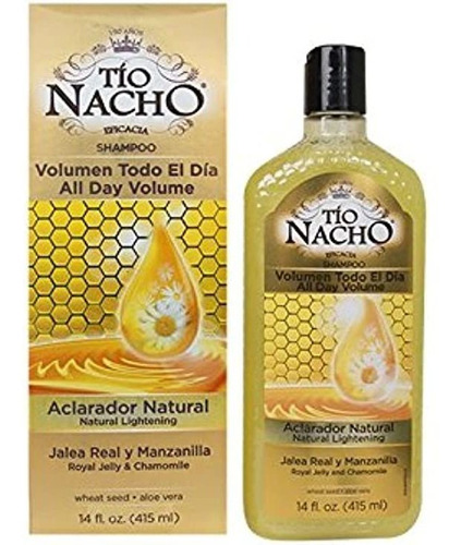 Shampoo Y Acondicionador  Aclarado Natural 14 Oz, Tio Nacho