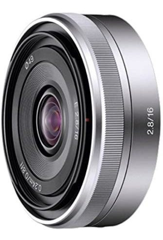 Lente Sony Sel16f28 De 16 Mm F / 2.8 Para Camaras Serie Nex