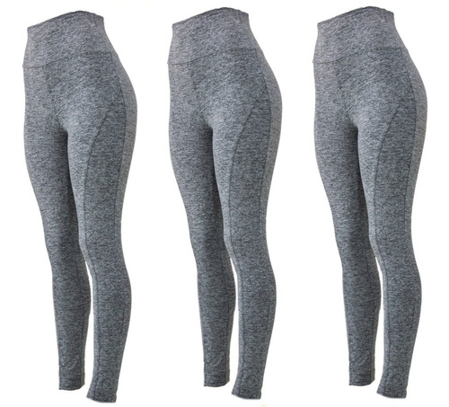 Kit 3 Leggings Montaria Suplex Cós Alto