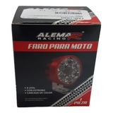 Moto Proyector 6 Leds Con Estrobo Negro Tunix