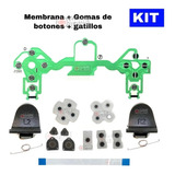 Kit Ps4 Control Membrana Flex + Gomas Botones + Gatillos +14