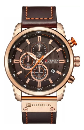 Reloj Curren 8291 Para Hombre Elegante De Lujo Correa Cuero