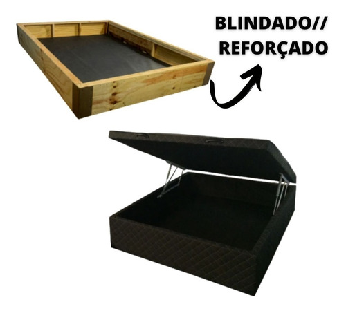  Cama Box Baú Casal Blindada - Exc.