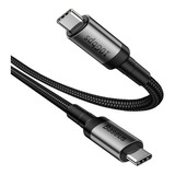 Cabo Usb C-usb C 3.1 Gen2  4k60hz 10gbps 100w Qc3.0 Baseus Cor Preto