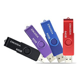 Pack De 4 Memorias Usb Enuoda 64gb Para Almacenamiento Y Res