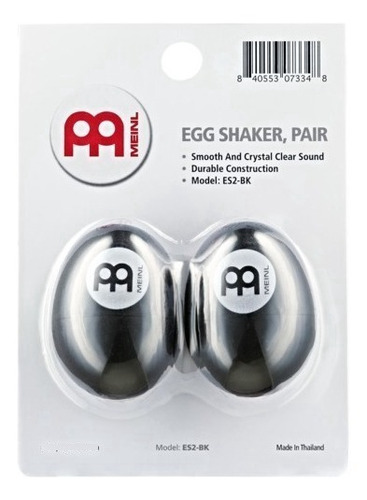 Meinl Efecto Shaker Es2 Negro Huevo Par Negro