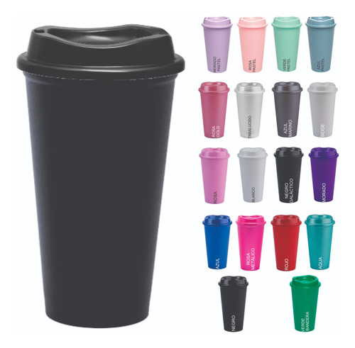 120 Vasos Reusables Para Cafe