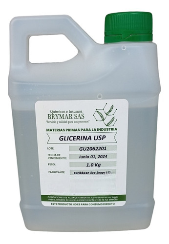 Glicerina Vegetal Usp - Kg a $20000