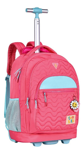 Mochila De Rodas Luluca Meninas Juvenil Escolar Passeio