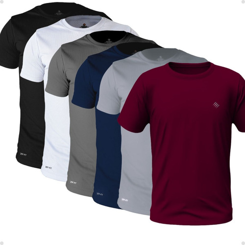 Kit 5 Camisa Termica Dry Uv Masculina Academia Proteçao