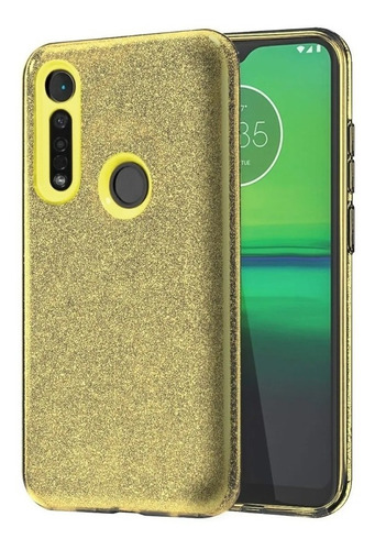 Funda Niza Tpu Brillo Premium Glitter Para Moto G8 Plus