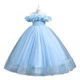 Vestidos De Princesa De Tirantes Con Un Solo Hombro Vestidos De Fiesta Para Niños