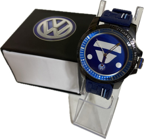 Reloj Analogo Velocimetro Vw Silicon Mate Estuche 