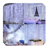 Cortina 500 Leds 4,0x2,20m Grande Branco Frio Decor Festa