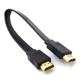 Cable Hdmi Corto Macho A Macho 30 Cm Plano Flat - Full Hd 4k