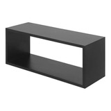 1 Nicho Mdf 15mm Preto 120x50cm E 30cm Profundidade