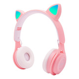 Auriculares Inalámbricos Con Oreja De Gato Y Luz Led