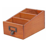 Organizador De Control Remoto De Madera Maciza       