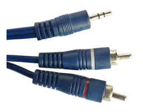 Cable 3,5st A 2 Rca 2 Mts ,lujo Hq Alta Calidad Audio Video