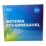 Bateria Recarregável 9v Original Pilha 10 Unidades 450mah