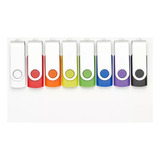 Paquete De 10 Unidades Flash Usb 2.0 De 8 Gb En 5 Colores