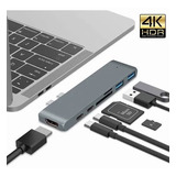 Adaptador Usb C Hub Thunderbolt 3 Hdmi Para Macbook Pro/air