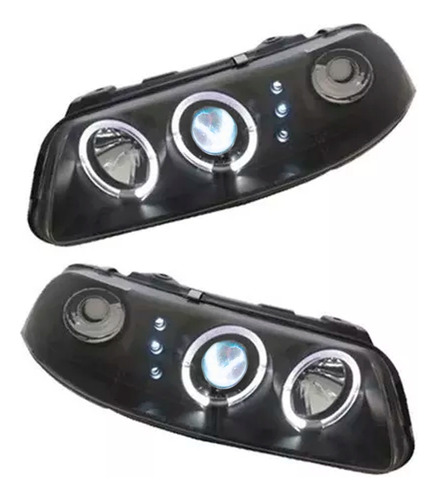 Faros Pointer 00-05 C/lupa Y Leds Precio X Par