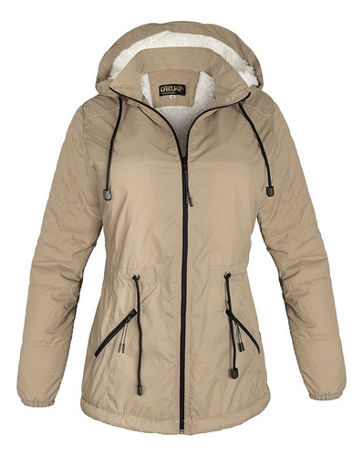 Chaqueta Parka Gaban Mujer Ovejero Marca Caeli Frio 