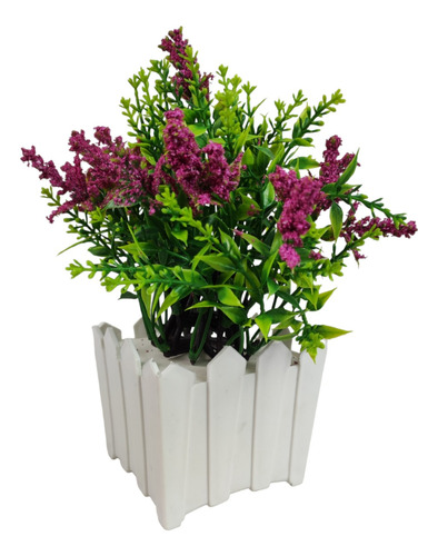 Flor Lirio Artificial Arranjo+ Vaso Promoção Decoração