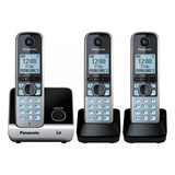 Telefone Sem Fio Com Base E 2 Ramais Panasonic Kx-tg6713lbb