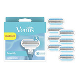 Hojas De Afeitar Gillette Venus Smooth Para Mujer, 8 Recambi