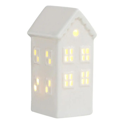Ws Figura Duradera De Porcelain House Village House Para , | Meses sin interés