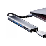 Adaptador Usb C Compatível Macbook iPad Hdmi Ent Carregador