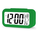 Reloj Despertador Digital Luz Lcd Temperatura Fecha 62115